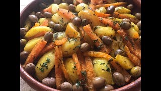 Tajine de poulet et legumesطاجين الدجاج والخضر Chicken Tagine and veggies [upl. by Anu]