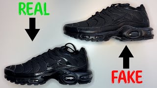 REAL VS FAKE NIKE AIR MAX PLUS  TUNED 1  TN SNEAKERS COMPARISON [upl. by Oneg]