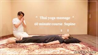 Thai yoga massage 60minutes course  Supin position [upl. by Vanthe]