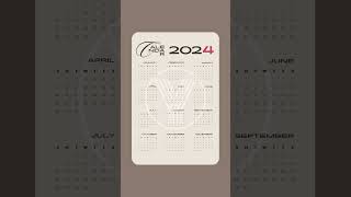 2024 Calendar  Download Free [upl. by Edualcnaej]