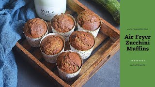 Air Fryer Zucchini Muffins  Air Fryer Muffins with Zucchini  airfryerrecipes [upl. by Madella]