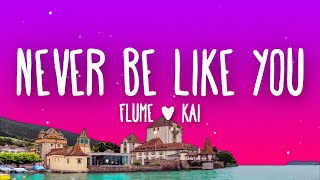 Flume  Never Be Like You Lyrics feat Kai [upl. by Neelloc]