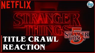 Stranger Things 5 Episode Title Reveal REACTION  Stranger Things Day 2024 🙃 [upl. by Barabbas]