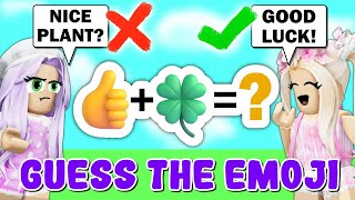 GUESS The EMOJI With IAMSANNA Roblox [upl. by Einomrah472]