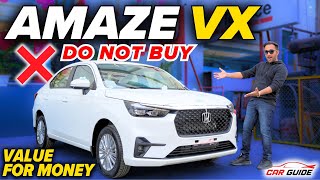 Top Features in 2nd Base  Honda Amaze VX Variant Explained 🔥 Value for Money  Best in Rs 10 Lakh 🔥 [upl. by Moria]