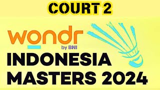 🔴 Live Streaming WONDR by BNI Indonesia Masters II 2024  Day 5 semifinal [upl. by Karlotta]