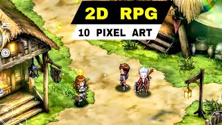 Top 10 Best 2D RPG Games mobile  Best PIXEL ART Open World 2D Games RPG for Android amp iOS [upl. by Yhtrod]