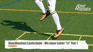 Fussballtraining Laufleiter quotL1quot  Koordination  Kondition [upl. by Aniuqahs]