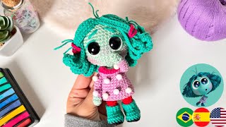 Envidia Amigurumi Tutorial💜 Personajes Intensamente Crochet [upl. by Ber984]