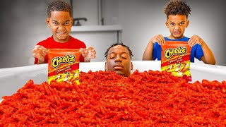 HOT CHEETO PRANK ON DAD What Happens Next Is SHOCKING  The Prince Family Clubhouse [upl. by Nils800]