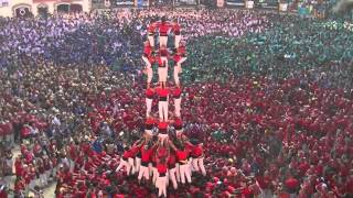 Castellers de Barcelona 4d9f  Concurs de Castells de Tarragona  5102014 [upl. by Saref]