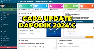 CARA UPDATE APLIKASI DAPODIK 2024B KE VERSI DAPODIK 2024C  CARA PERBAHARUI APLIKASI DAPODIK 2024C [upl. by Llevram]