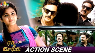 Ravi Gowdas Double Action Fight Scene  Dharma Yodhudu Movie  Divya Uruduga  Priyamani [upl. by Ellekcir]