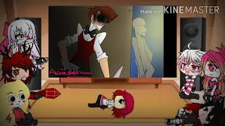 vivziepop Hazbin Hotel reacting to Alastors backstory [upl. by Anilek209]