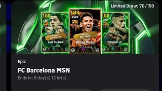 FC BARCELONA MSN PACK OPENING🥶SCAM KONAMI 😭3k coins wasted [upl. by Acessej]