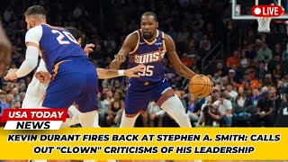 Kevin Durant Fires Back at Stephen A Smith Calls Out quotClownquot Criticisms of His Leadership [upl. by Lenehc880]