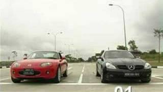 MX5 Miata vs Mercedes SLK [upl. by Lali]