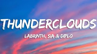 LSD  Thunderclouds Lyrics ft Sia Diplo Labrinth [upl. by Euqirne350]