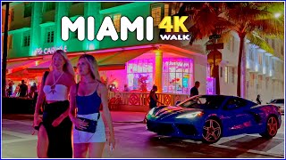 【4K】𝐖𝐀𝐋𝐊 ➜ MIAMI ☘️ Beach 🇺🇸 USA 🇺🇸 4K video 𝐇𝐃𝐑  OCEAN DRIVE [upl. by Reede157]