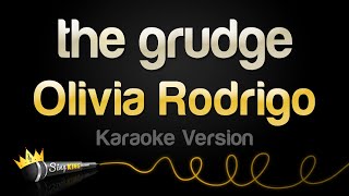 Olivia Rodrigo  the grudge Karaoke Version [upl. by Eiramanig]