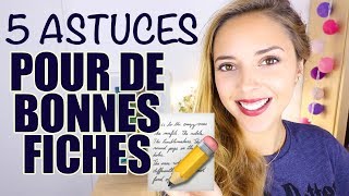 5 astuces pour faire de BONNES FICHES [upl. by Mauretta]