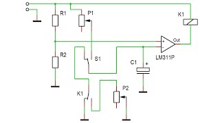 Ein und Ausschaltverzögerung mit Komparator und Relais [upl. by Proffitt]