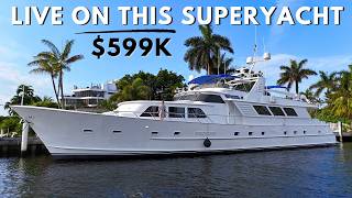 599000 Live on this Classic SuperYacht in Florida [upl. by Sloane738]