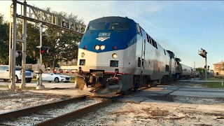 Fast Amtrak Passenger Trains amp Under Train 3 Cameras [upl. by Munshi245]