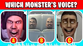 GUESS MONSTERS VOICE 19 DJ SKIBIDI AMERICAN EAGLE Skibidi Toilets Quiz [upl. by Mandler657]