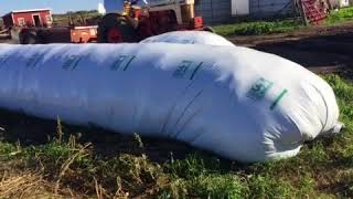 5X200 SILAGE BAG MADE WITH FARM TECH CANADA EQUIPMENT [upl. by Anner]