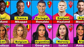 Famous Footballers and Their WivesGirlfriends 🔥😱 FT Ronaldo and Georgina Premier league FIFA [upl. by Drummond93]