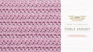 How To Crochet A Treble Crochet UK Terms  Easy Tutorial by Hopeful Honey [upl. by Emmott]