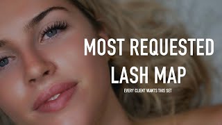 Lash with me Most requested lash map  Cat Eye Wet Lash Volume  Handmade Volume lash tutorial [upl. by Jair]