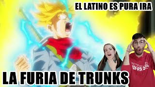 ESPAÑOLES REACCIONAN A DOBLAJE LATINO VS ESPAÑOL DE LA FURIA DE TRUNKSDRAGON BALL SUPER [upl. by Crane]