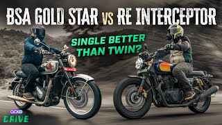 BSA Gold Star 650 vs Royal Enfield Interceptor 650 650cc Retro Roadsters Compared An Iconic Battle [upl. by Oribelle]