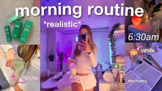 my 6am REALISTIC morning routine productive amp healthy  new begginings♡ [upl. by Ilajna]