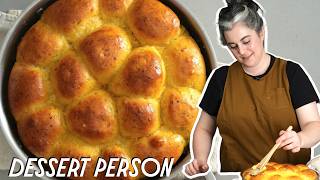 Claire Saffitzs Greatest Holiday Dinner Rolls Recipe  Dessert Person [upl. by Ardnuahsal717]