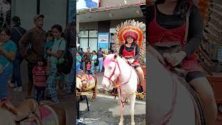 Riding pink hairy horse baguiocountryfair trending youtube shorts viralvideo horse [upl. by Malachi584]