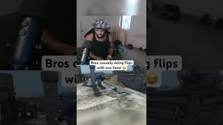 Bros casually doing flips with one hand 😂 skate3 [upl. by Arielle]