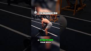 Try this unique MidBack exercise The Meadows Row Exercisebodybuilding motivation fitness [upl. by Retsev]