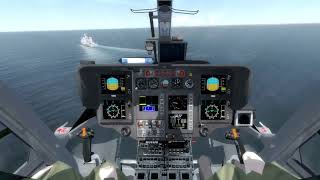 12ª ESCUADRILLA VIRTUAL  H135 P3H APPROACH AND LANDING ON P41 COCKPIT VIEW [upl. by Nnylyt]