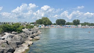 A day at Cobourg Beach Ontario 🇨🇦 4k  CobourgCanada 2024 [upl. by Nevetse]