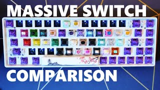 MASSIVE Mechanical Switch Comparison Linear and Tactile [upl. by Morez433]