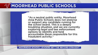 Moorhead Area Public Schools speaks out about fraudulent endorsement mailer Education Moorhead i [upl. by Sharline]