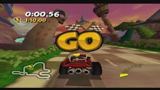 Lets Play Crash Tag Team Racing PS2XBOXGCPSP 2005 Part 4 This is Morbid [upl. by Suoivatram873]