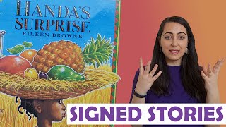 Signed Story  Handas Surprise  British Sign Language BSLSSE [upl. by Mayhew]