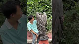 How to Make artwork🔨diy handmade craft Woodcarvingsculpturedayueershrots [upl. by Walworth842]