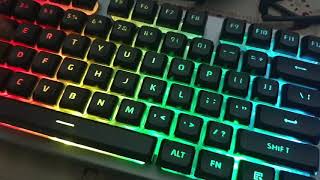 HP Gaming Keyboard K500F  How to change the light pattern [upl. by Etnod]