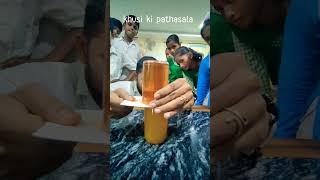 Honey and Maaza experiment 🧪 Density experiment trending viral funny shorts physics science [upl. by Nahgiem]