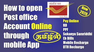 India Post Payments BankHow to open post office Account online in Tamil [upl. by Nosnhoj197]